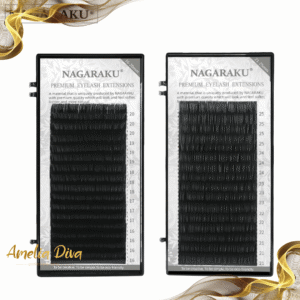 NAGARAKU черни мигли екстремни дължини 16-20/21-25