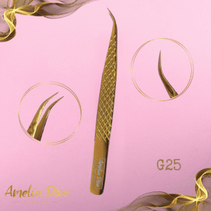 Пинсета за миглопластика Amelia Diva G25