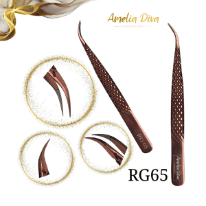 Пинсета за миглопластика Amelia Diva RG65