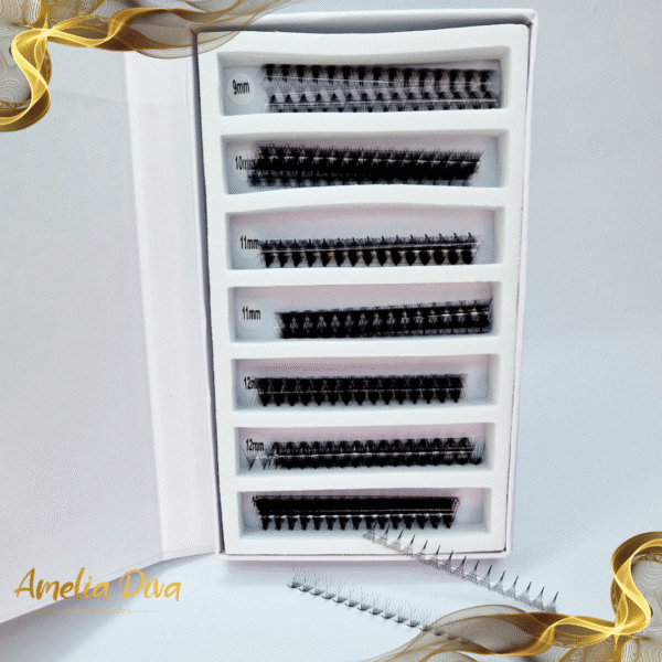 6D готови снопчета на лента за миглопластика mix 9-13мм