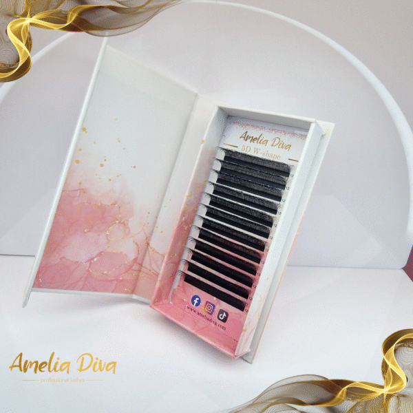 Amelia Diva черни мигли W-shape 5D