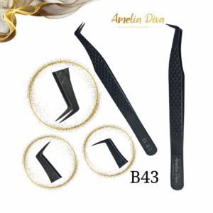 Пинсета за миглопластика Amelia Diva B43