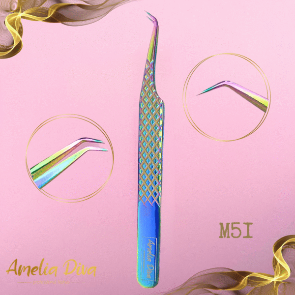 Пинсета за миглопластика Amelia Diva M51 — снимка 1
