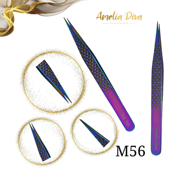 Пинсета за миглопластика Amelia Diva M56 — снимка 1