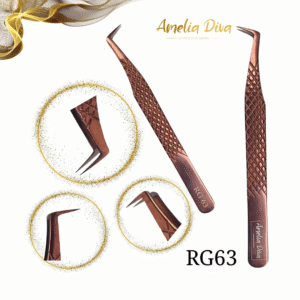 Пинсета за миглопластика Amelia Diva RG63