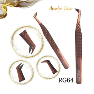 Пинсета за миглопластика Amelia Diva RG64