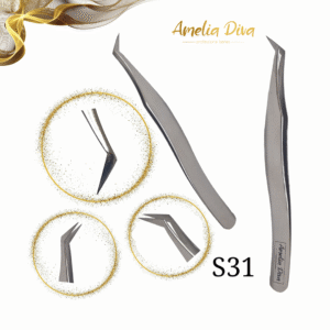 Пинсета за миглопластика Amelia Diva S31