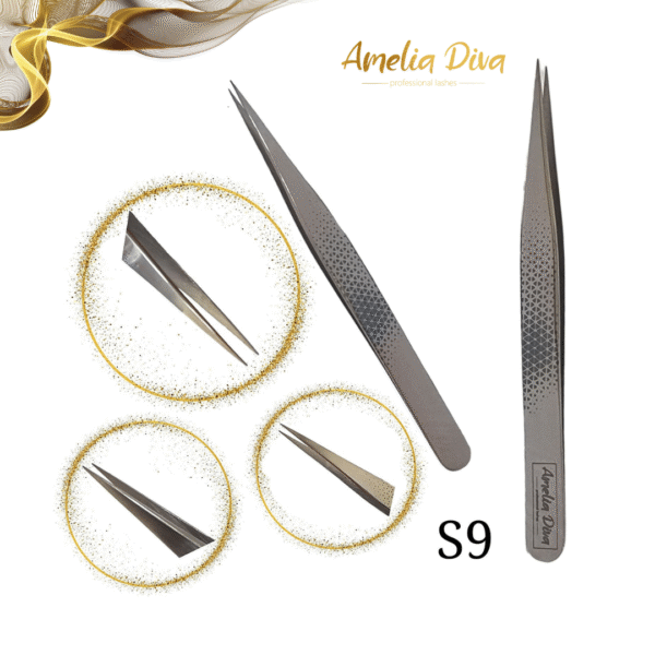 Пинсета за миглопластика Amelia Diva S9 — снимка 1