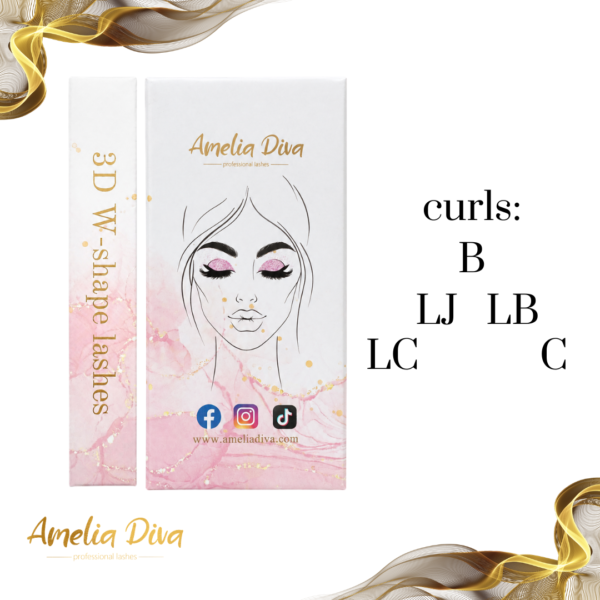 Slim W-Shape 3D мигли Amelia Diva