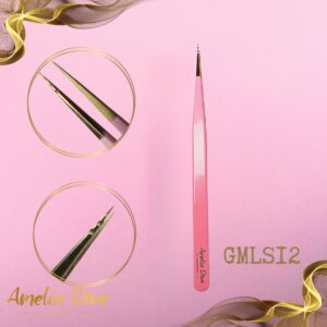 Пинсета за миглопластика Amelia Diva GMLS12