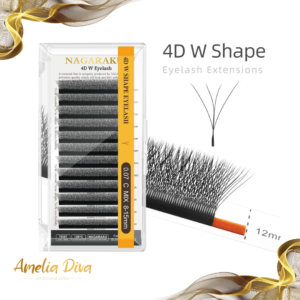NAGARAKU черни мигли W-shape 4D